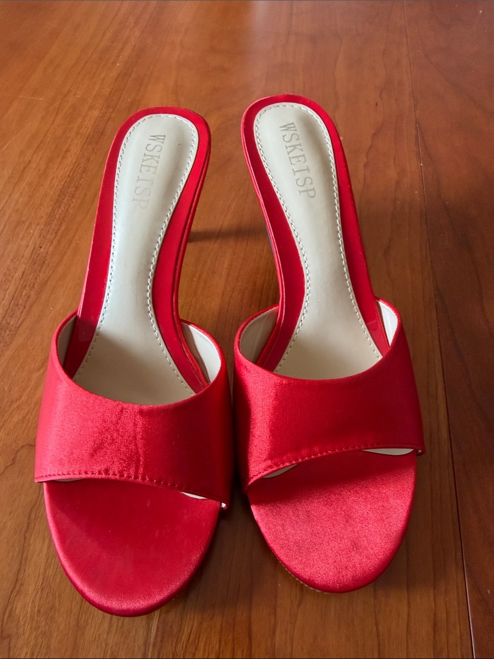 WSKEISP New women’s slip in satin mules